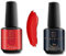 Shayenne 2er Set UV Gel Nagellack 30 Diva in Red Rot 15ml + 2in1 Base Coat und Top Coat 15 ml UV LED Lampe Unterlack mit Überlack Nagel Lack Gellack Nagelgel Shellac (30 ml)