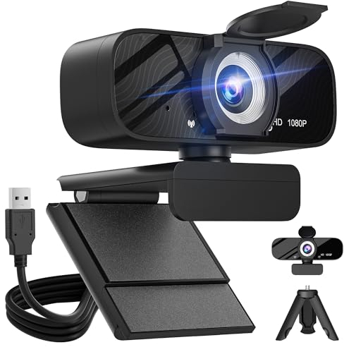 Gohero Full HD 1080P Video Webcam and Wide Angle Camera with Built-in Microphone and Rotatable Tripod,for Laptop Computer or Desktop PC,Great for Live Streaming.Calls.Video Conferencing(Black)-4