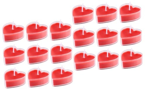 Mobestech 18 Piezas Vela Perfumada En Forma De Corazón Velas Perfumadas Para El Hogar Decoración De Boda Velas De San Valentin Candelita De Amor Romántico Delicado Te Ligero Vela De Té
