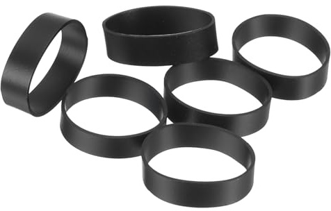 QUARKZMAN Bandas de Goma de Silicona Antideslizantes 15x5mm Negras 50Pcs