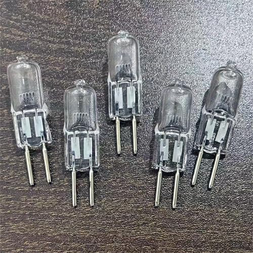 WYLIELAMSH 5 Stück 20W 35W 50W 24V G5.3 75W 100W 150W 250W Mechanische Glühbirne G5.3 24V Lampe Halogenlicht Warmer Glühbirnensockel Klare Halogen eingesetzte Kristalllampe 35W