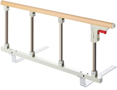 AUORUSI Barrière de lit antibactérienne pour Personnes âgées Handicapées,Barrière de lit de sécurité Facile à Installer et à Pliage Rapide en Une Seule Touche 92x40CM