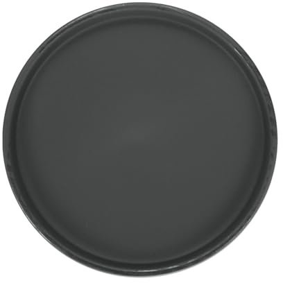 M METERXITY Soucoupe en Céramique pour Plantes, 6,3 Plateau Récupérateur d'eau, Soucoupes de Pots de Fleurs pour Intérieur/Extérieur, Plateau d'Égouttement d'eau [Rond Noir]
