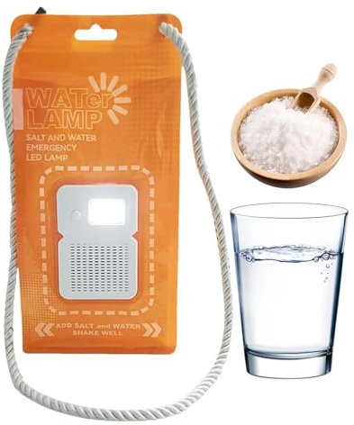 Salzwasserlampe, Tragbare Wasserlicht LED Laterne, Camping Laterne LED, Keine Batterielampe, Salzwasserlaternen, Beleuchtung Laterne, Outdoor Salzwasser , Wasserlicht Camping Laterne, Salz-