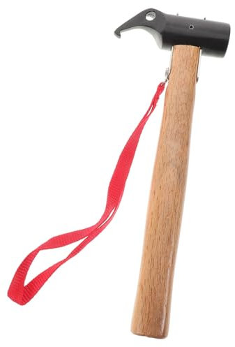 HANABASS Camping Mallet Zeltpflock Hammer Mit Holzgriff Und Eisenkopf Für Outdoor-aktivitäten Und Camping Präzise Und Effizient Rutschfester Griff