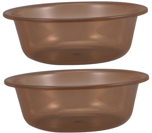 HOLIDYOYO 2pcs Small Round Washing up Bowl Multi-Functional Wash Basin for Kitchen Camping and Outdoor Use Compact and Face Wash Basin for Washing Socks and Towels
