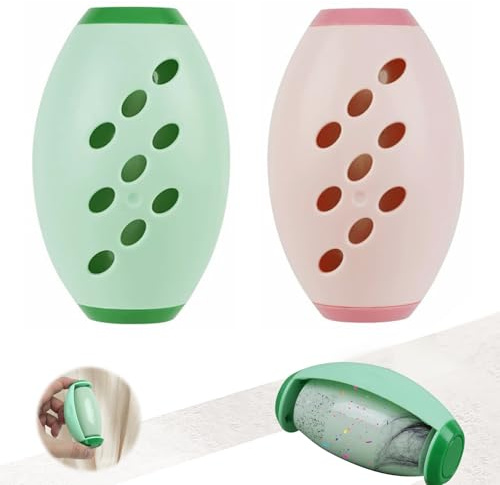 2 Stück Fusselrolle, Tierhaarentferner, Wiederverwendbare Fusselrolle, Waschbarer Mini Tierhaarentferner Fusselrolle, Kompakt Tragbar Fusselroller für Tierhaare Kleidung Sofas Haare Staub
