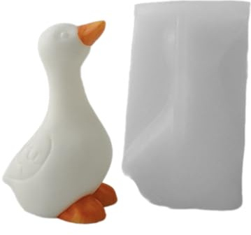 3D Lovely Duck Silicone Mold Handmade Animal Maker Soap Plaster Resin Supply Chocolate Cake Baking Tools