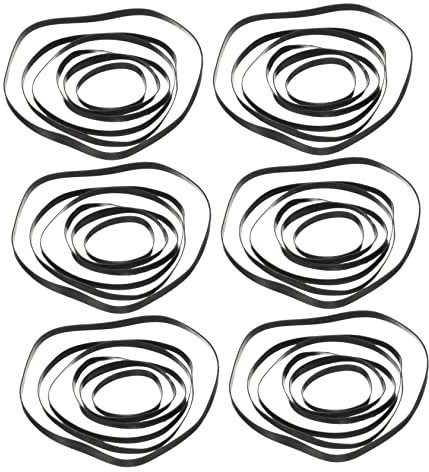Holibanna 50 Stück 4mm Flacher Gummi Kassettenriemen Für Kassettenspieler Und Recorder Verschleißfest Flexibel Ersatzband Für Kassettenlaufwerke Cd Und DVD Geräte