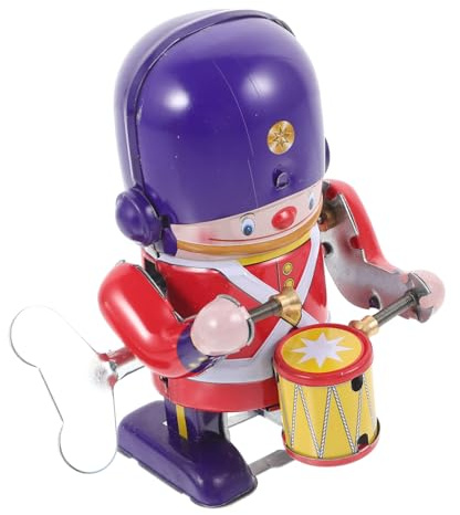 SUPVOX Juguete de Robot de Chapa con Percusionista de Cuerda Soldado Reloj de Juguete Mecánico para Diseño Portátil Baterías Regalo para Colección