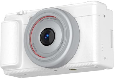Walmeck Caméra de Résolution 5K, Caméra Compacte avec Zoom 16x, Appareil Photo Numérique 80MP pour Vlog, Voyage, Selfie et Streaming en Direct, F1.8 Grande Ouverture, Stabilisation du (Blanc)