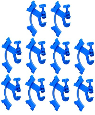 TEHAUX 10pcs Fish Tank Water Pipe Clamp Hose Holder Aquarium Tube Clip for Tank Tube Clamp Aquarium Water Change Tasks