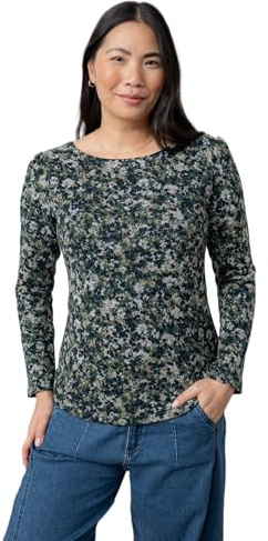 Lily & Me Abigail Brushed Knit Top - Green - Size 10