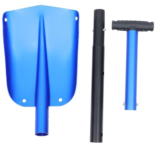 jojofuny Aluminium Klappschaufel für Schnee und EIS Multifunktionale Schneeräumung Tragbares Winter Werkzeug mit Robustem Rostfreiem Design Ergonomisch Geformt für Auto und Outdoor Einsatz