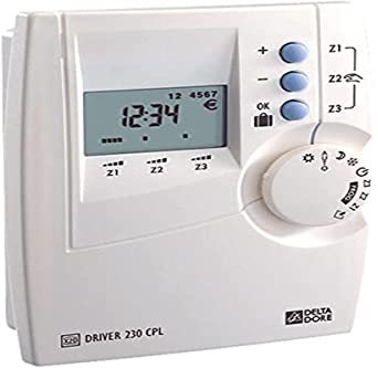 Delta Dore Gestionnaire d'énergie pour radiateur électrique Driver 230 CPL - Programmation jusqu'à 3 Zones - 6051101