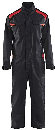 Blakläder 605418009956C48 Arbeitsoverall für Industrie, Gr. C48, Schwarz/Rot