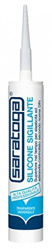 SARATOGA SILICONE SIGILLANTE UNIVERSALE PROFESSIONALE colore ALLUMINIO gr.280