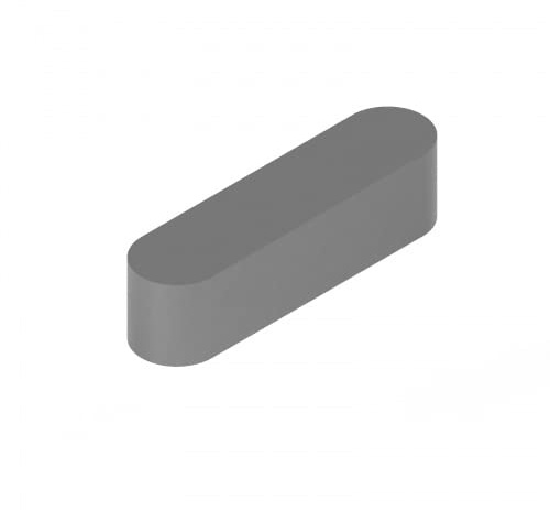 50 Passfedern DIN 6885 C45K A 8x7x40 Stahl