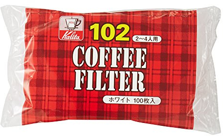 Kalita Paper Coffee Filter 102 Size White 100 sheets by Kalita Coffee Filter