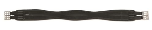 Shires Anti-chafe Elastic Contour Girth - Black: 48