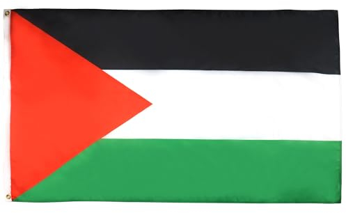 BANDIERA PALESTINA 150x90cm - GRAN BANDIERA PALESTINESA 90 x 150 cm Poliestere leggero - Bandiere - AZ FLAG