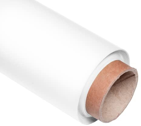 Pixapro 1.35x10m Paper Photo Background Easy Set-Up Video & Photography Backdrop Portable Background Paper Roll Photo Back Drop For Wedding, Portrait & Studio Kit (White)