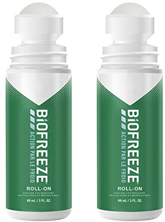 Biofreeze Roll On Cold Action - Relieves Muscle and Joint Pain 2 x 90 ml (Pack of 2 Roll-On Biofreeze)