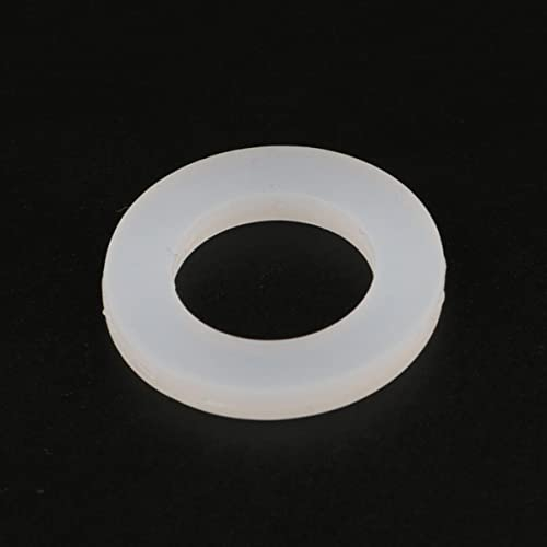20 Stück 1/3/4quot; 1 Zoll Flachdichtung aus Silikonkautschuk, O-Ring Dichtring für Sanitär, Wasserhahn, Dichtungsring, 1 Zoll, Weiß, 20 Stück