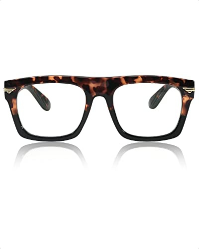 SIPHEW Blaulichtfilter Brille Unisex, Blue Light Blocking Glasses, Ohne Stärke Anti Blaulicht Brille PC Gaming Brillen für Damen und Herren