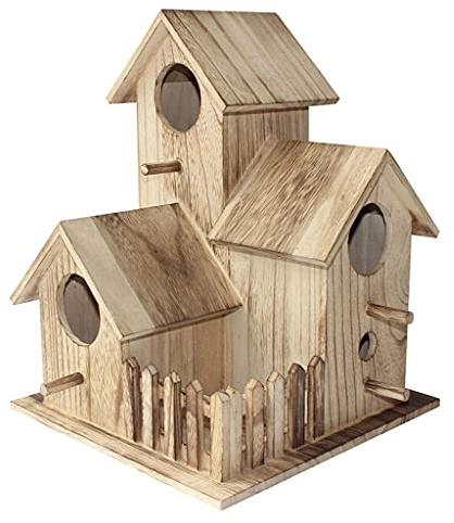 Birdcage Bird Cage Breeding Box Black Phoenix Tiger Skin Peony Parrot Bird House Outdoor Bird's Nest Bird Cage Retro Bird's Nest Net Cover (Size : C) (A)