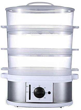 OQHAIR Cuiseur à œufs pour marmite électrique, cuiseur à Vapeur sain à 3 Niveaux avec Plateau de Protection Anti-séchage adapté à la Cuisson des légumes, des céréales, des viandes, etc.