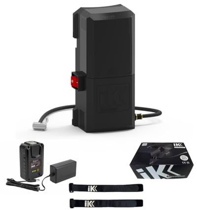 IK Batteriekompressor - Schnelle und kontinuierliche Druckerzeugung - 18V Lithium-Ionen-Akku mit Ladeanzeige - Kompatibel mit IK Sprühern - Inklusive Druckluftschlauch