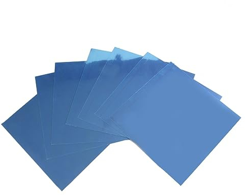 Spiegel Wandaufkleber 15x15 Cm 6 Stück Selbstklebend Blau