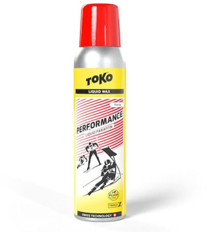 TOKO Performance Liquid Red, Flüssigwachs für Rennläufer, 100 ml | Einfach anzuwenden, mit fluorfreier TripleX-Technologie ideal für Rennen & Training.