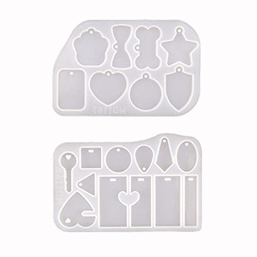1 Set Haustier-Hundemarken, Epoxidharz-Form, Schmuck, Halskette, Ohrringe, Gießwerkzeug, hängende Anhänger, Silikon