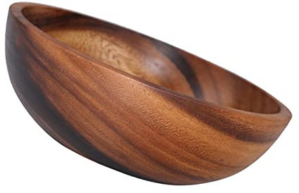 CLISPEED Cuenco De Madera Hogar Cuenco De Fruta o Ensalada Práctico para Servir Comida y Fruta Cocina o Mesa