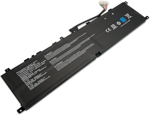 BTY-M6M Laptop Battery Replacement Compatible for MSI Creator 15 A10SD A10SF GS66 Stealth 10SFS 10SGS 10SE-045 10UG GE66 Raider 10SFS WS66 10TMT-207US GE76 Raider 10UH Series (15.2V 99W). H 6250 mAh)
