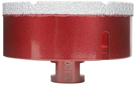 Foret diamant pour carrelage 100 mm,Scie Cloche Diamant Foret avec Filetage M14 Pour Le Forage à Sec Ou Humide De Manière Sec En Porcelaine, Carrelage, Granit, Marbre, Verre