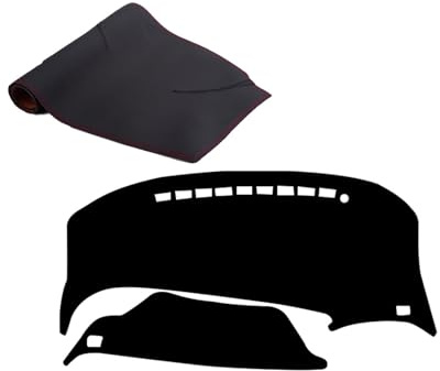 Cubierta para Salpicadero de Coche para Toyota Previa 50 2006-2019 XR50 Alfombrilla Antideslizanteaislamiento Térmico E Impermeabilización(Black+red)