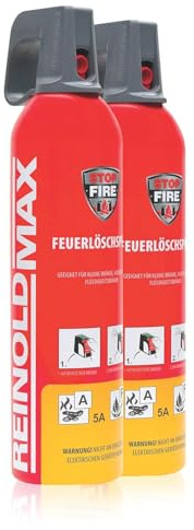 Waidmeister Premium Feuerlöschspray – 2er Set - 750ml – Stopfire – Autofeuerlöscher – REINOLDMAX – wiederverwendbar – geeignet für Fettbrände – 2 x 750g (2)