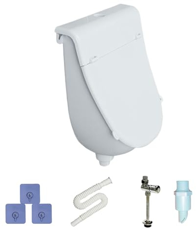 Außenurinier Für Hinterhof,Wandmontiert Urinableiter | Spül Urinal mit Deckel für Garage Garten Camping Badezimmer Kinder