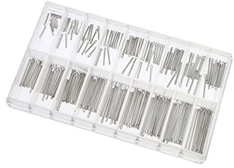 180 Pieces 8-26mm Stainless Steel Watch Band Link Cotter Pin Assortment Tool