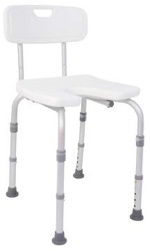 Drive Medical mit Rückenlehne, Duschstuhl DH 135, weiß