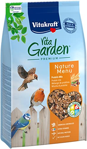 Vitakraft Vita Garden, Wildvogelfutter, mit tierischen Proteinen, umweltschonend, Ambrosia kontrolliert, ohne Zusatz von Zucker (1x 1kg)