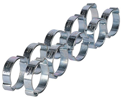 Doppel Rohr Schellen klemmen Schlauch Kraftstoff Hydraulische 23mm - 27mm 10 pc