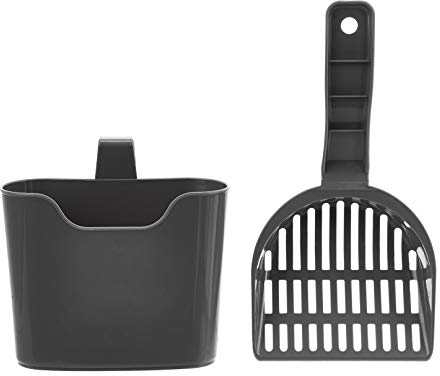 Amazon Basics Katze streuschaufel mit Halterung, Unparfümiert, 1 Stück