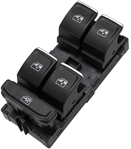 KASturbo 5G0959857 Botón de interruptor principal de ventana de energía eléctrica para Golf Mk7 Passat Touran Tiguan Arteon Karoq Kodiq Superb Leon 5GG 959857 A 5G0959857C 5G0959857B 5G0959857D