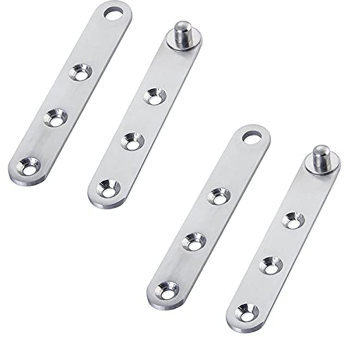 Cerniere per porta pivot cerniera – 2 paia di cerniere girevoli a 360 gradi in acciaio inox nascosto Up Down Shaft Giù Girevole Nucleo Shift Mobili Porta Rotante Cerniera per Porta Armadio Scarpe