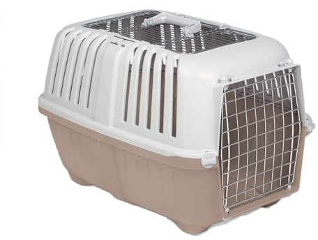 Trasportino pratiko 3 metal open per Cani e Gatti da Viaggio Trasporto 58,5x35,5x40h