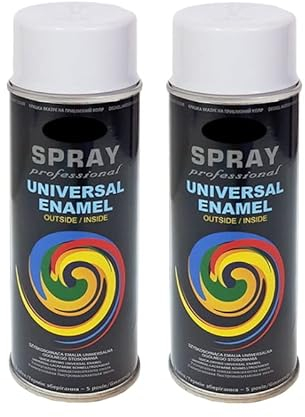 VE-INDUSTRIES 2x LACKSPRAYS CC nach RAL 400ml RAL 9003 Signalweiß matt